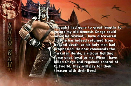 I am Shao Kahn! Conquorer of worlds! – DIMIC