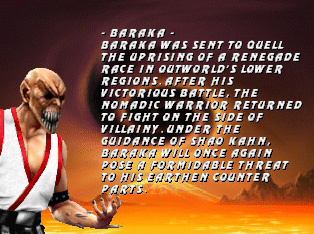 Mortal Kombat Trilogy: Baraka